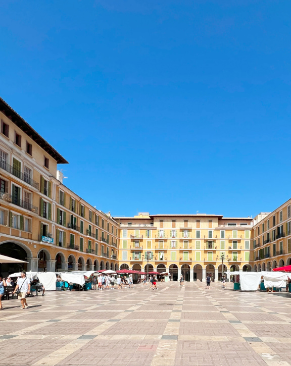 Main square General view of Palma's main square
