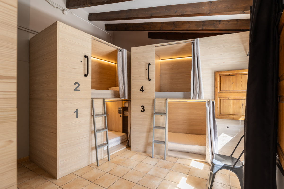 Dormitorio compartido con capacidad para 6 personas